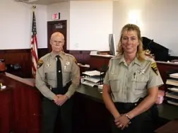 court security officers in courtroom