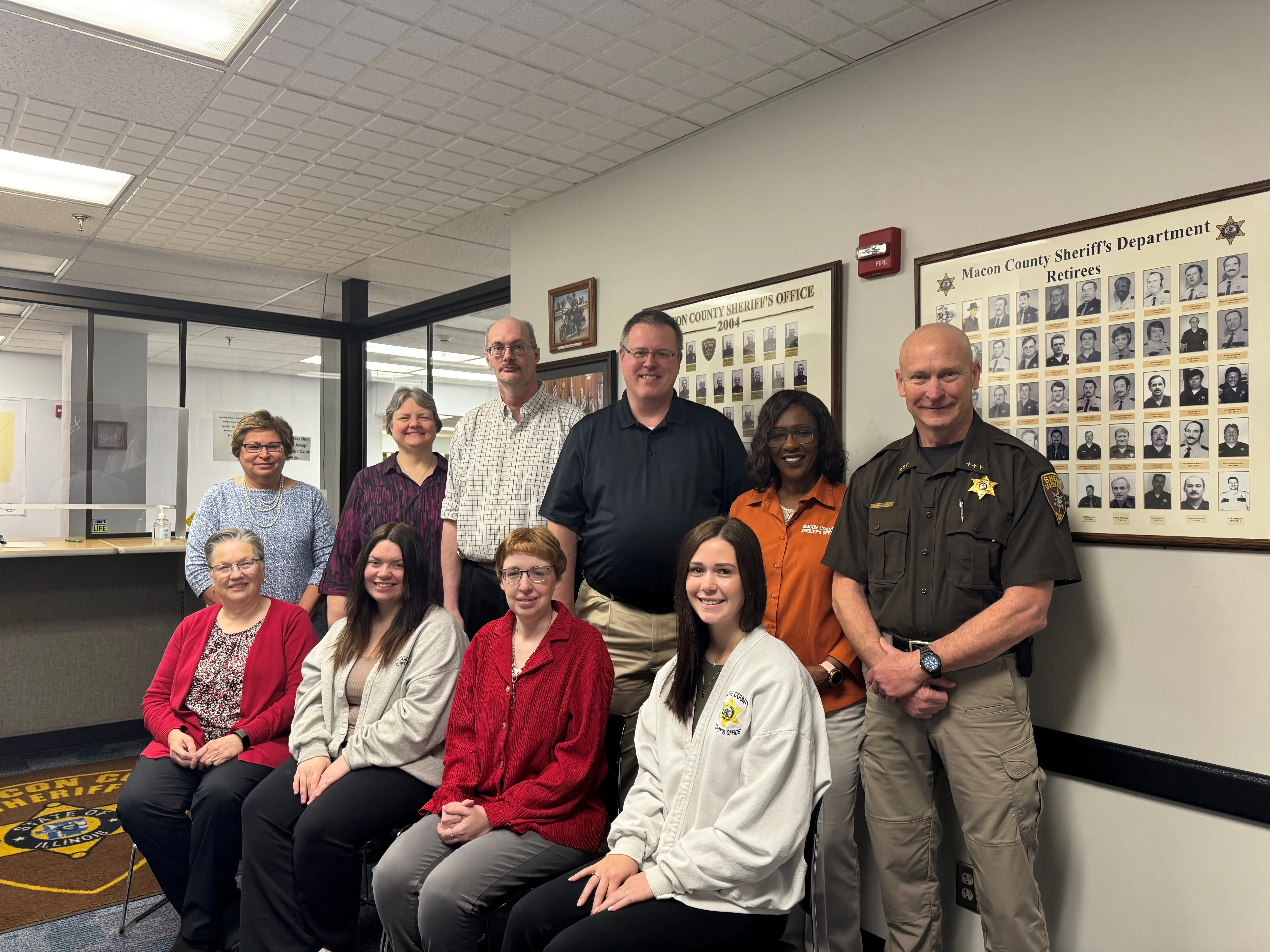 records clerk staff group photo